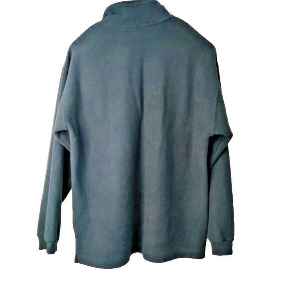 Walt Disney World Mickey Mouse Logo Men M‎ Blue 1/4 Zip Fleece Theme Park Jacket - Picture 5 of 6